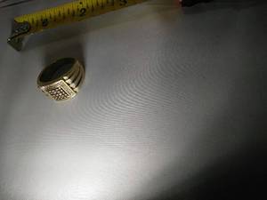 lot 67 image: MENS RING INGRAVED 925 WITH STONES NOT TESTED