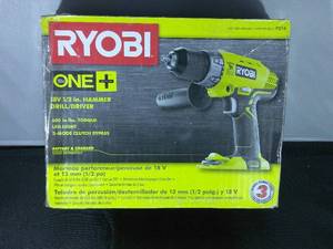 lot 123 image: RYOBI ONE 18V HAMMER DRILL
