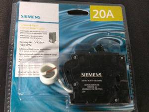 lot 131 image: SIEMENS 20A SINGLE POLE CIRCUIT BREAKER