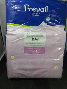 lot 155 image: PREVAIL PADS 3 PACKS OF 39