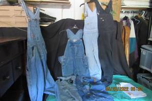 lot 101 image: WOMANS OVERALLS 2 PAIR AND 3 PAIR MID ALL -