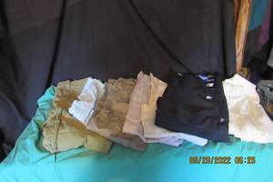 lot 111 image: CASUAL PANTS- LOOSE FIT CARGO 3030, SO-11, NOBO-9, NY&C -12, FG STRETCH 10, CLEMENTS -10, ATHLETIC WORKS 14, SAVION 10, STARTER 12-14