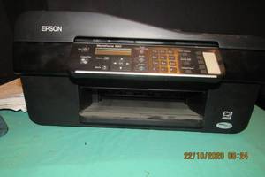lot 39 image: EPSON WORKFORCE 320 ALL-IN-ONE PRINTER MODEL #364A. COME WITH POWERADPTER AND COMPUTER CONNECTION CABLE