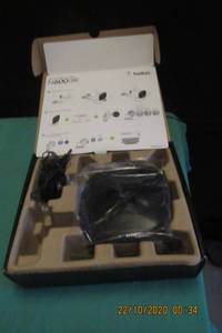 lot 42 image: BELKIN N600 DB WIFI DUAL BAND N4 ROUTER- F9K1102V3-COMES WITH ROUTER AND ADAPTER