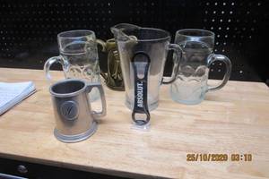 lot 163 image: MOVIE TAVERN GIANT BEER MUS, LARGE BEER PITCHER, OTHER