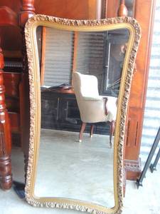 lot 19 image: Golden FRAMED Mirror 39x20  - ORNATE