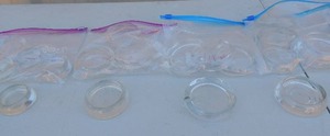 lot 116 image: 18 Pyrex FURNITURE Coasters