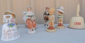 lot 128 image: 1993 blowing kisses doll Erica Lucie Atwell Inc., B flowers ceramic boots proverbs series 1 collectable bell and more