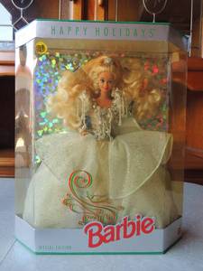 lot 174 image: Happy Holidays Barbie Special Edition  1992 NIB #1429