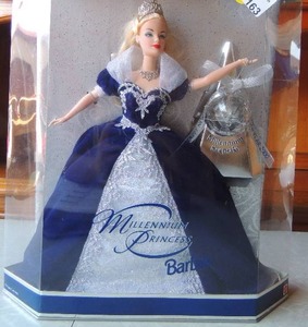 lot 163 image: Special Millennium Edition Barbie NIB  2000