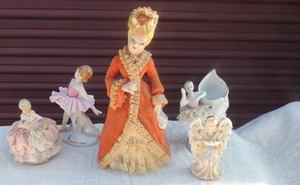 lot 243 image: Misc. lot- dolls, nick knacks etc.