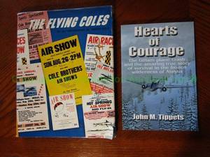 lot 16 image: Author signed aviation books including John Tippets and Duane Cole