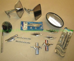 lot 20 image: 1965 Ford Mustang trim emblems and more