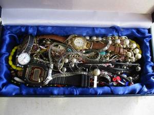 lot 63 image: Mixed Lot-Assorted Fashion Jewelry And Jewelry Box.