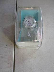 lot 83 image: 1-Cherokee Support A Cure 3-Hand Movement Watch.