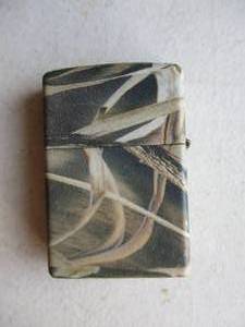 lot 100 image: Original Zippo- Woodland Camo Lighter-Made in USA.