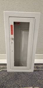 lot 33 image: LARSENCAMEO FIRE EXT. SURFACE MOUNT, O.D. TRIM DIM. 27 12x13INSIDE 27 12Hx13Wx3 2D, CAP.-MP2-12, MP5, MP5-A, DC2 12, DC5, MP6, MP10, DC6, DC10, WHITE.