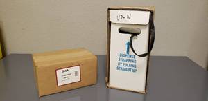 lot 58 image: PLASTIC STRAPPING IN DISPENSER AND B-4A 12 WIRE BUCKLES