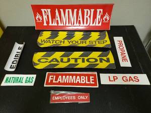 lot 69 image: SIGNS SEE PICTURES FOR DESCRIPTION AND QUANTITY