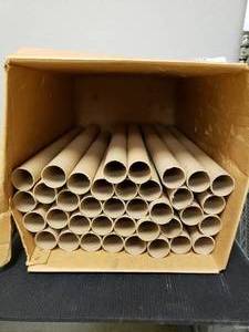 lot 51 image: 2x24 CORRUGATED SPIRAL CONSTRUCTION ROUND MAILING TUBE