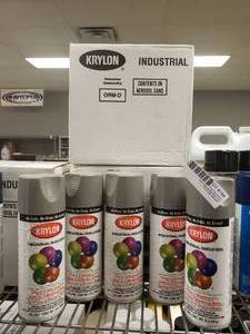 lot 199 image: Krylon Grey Lot (2 cases plus 5 cans)