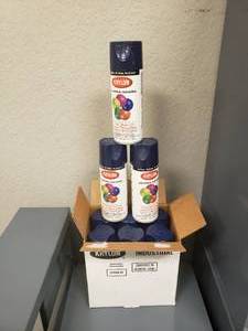 lot 200 image: Krylon Blue Lot (9 cans total)