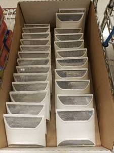 lot 205 image: 4 X 4 2-WAY Round Shoulder Rayolite Raised Pavement Markers, WHITE (24 TOTAL)