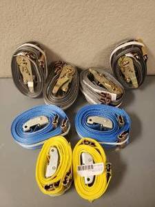 lot 254 image: E Track Straps mixed lot