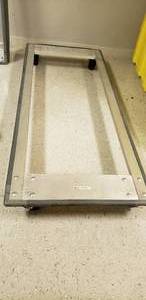 lot 127 image: DOLLY BASE 24x60 COMPLETE w 2 SWIVEL2 RIGID CASTERS (Already Assembled)