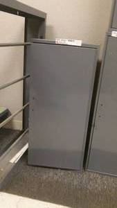 lot 45 image: LOCKABLE UTILITYAEROSOL CABINET, 13 34Wx12 34Dx30 12H, 2 ADJUSTABLE SHELVES, HINGED DOOR, HANDLE, LOCKABLE