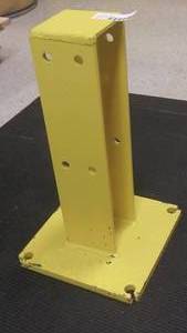 lot 100 image: STEEL PALLET RACK PROTECTOR FOR PALLET RACK GUARD, COLOR YELLOW