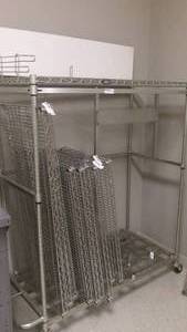 lot 119 image: NEXEL DISPLAY CART AND SHELVING
