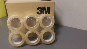lot 183 image: 3M CLEAR PACKING TAPE ROLLS (36 Rolls total)