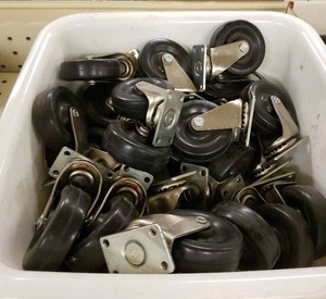 lot 278 image: Lot of Swivel Wheels 3 x 78