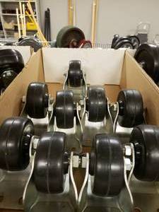 lot 285 image: Caster and Wheels, see pictures