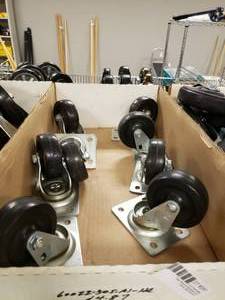 lot 287 image: Caster and Wheels, see pictures