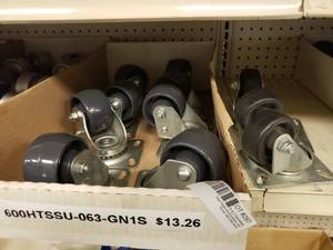 lot 297 image: Caster and Wheels, see pictures