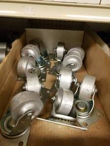 lot 298 image: Steel Caster and Wheels, see pictures