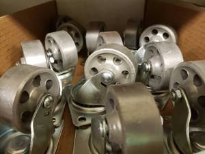 lot 299 image: Steel Caster and Wheels, see pictures