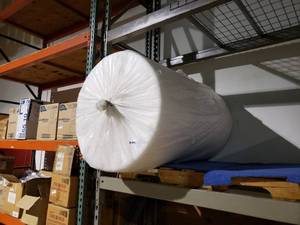 lot 303 image: POLYETHYLENE FOAM, 18 THICK X 48 W X 550 LENGTH