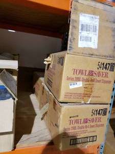 lot 305 image: Towl Saver Double Roll Towel Dispenser (3 total)