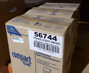 lot 309 image: Georgia Pacific 4-roll Vertical Bath Tissue Dispenser ( 3 total)