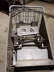 lot 323 image: Shopping Cart of Aluminum dolly parts (Shopping Cart NOT included)