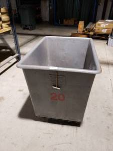 lot 326 image: large Gray Bin on Casters