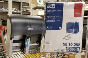 lot 616 image: Paper Towel and Bath Tissue Dispensers