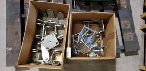 lot 668 image: 2 Boxes of Large Wheel Rigid Caster Mounts