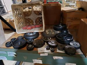 lot 710 image: Shelf of Wheels