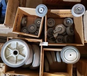 lot 703 image: 4 Boxes Misc. Wheels and Casters