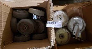 lot 701 image: 2 Boxes Misc. Wheels and Casters