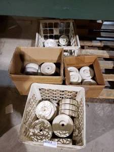 lot 683 image: 4 Boxes of Clean Room White Dolly Wheels